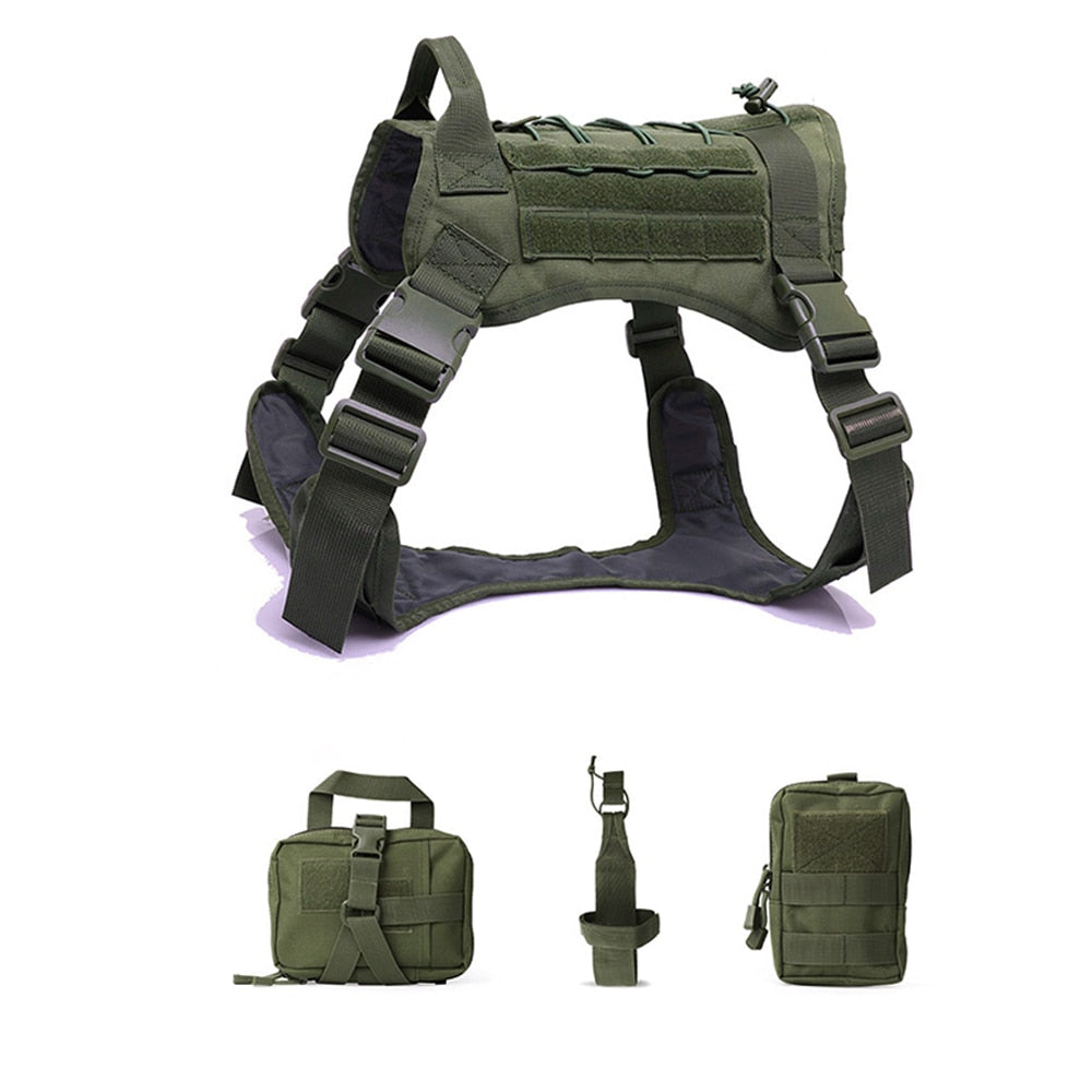 Tactical Dog Harnesses Pet Training Vest Dog Harness And Leash Set For Small Medium Big Dogs Walking Hunting Free Shipping Items