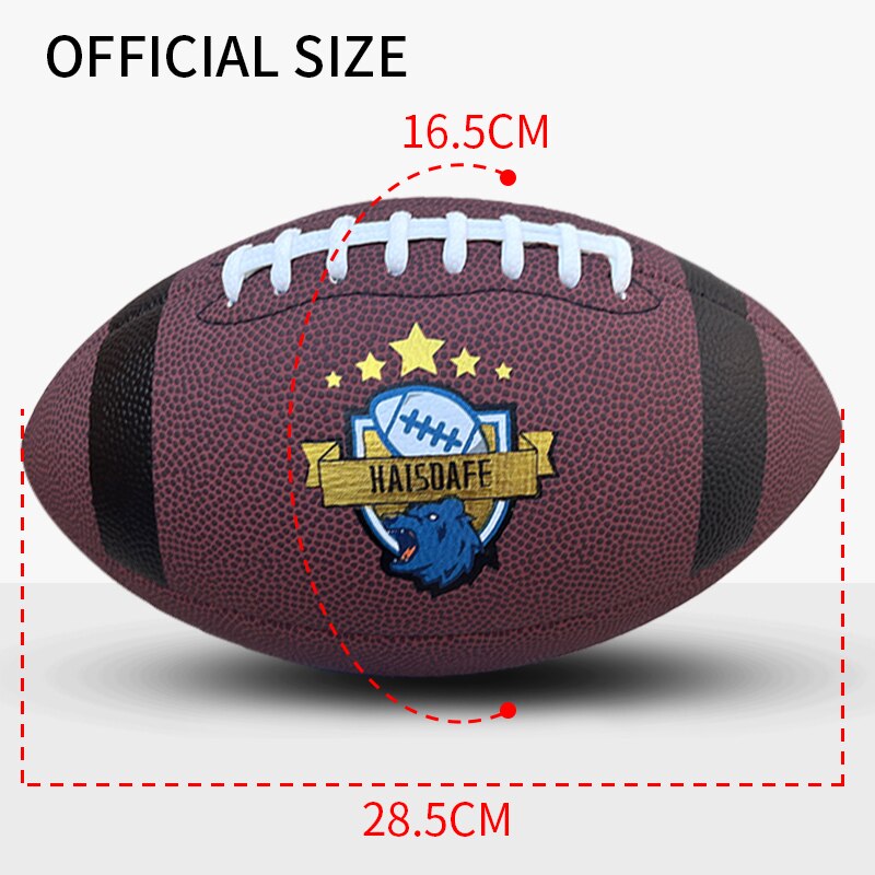 2023 American Football Rugby Ball Size Official Size Junior Football Training Practice Team Sports Rugby Football