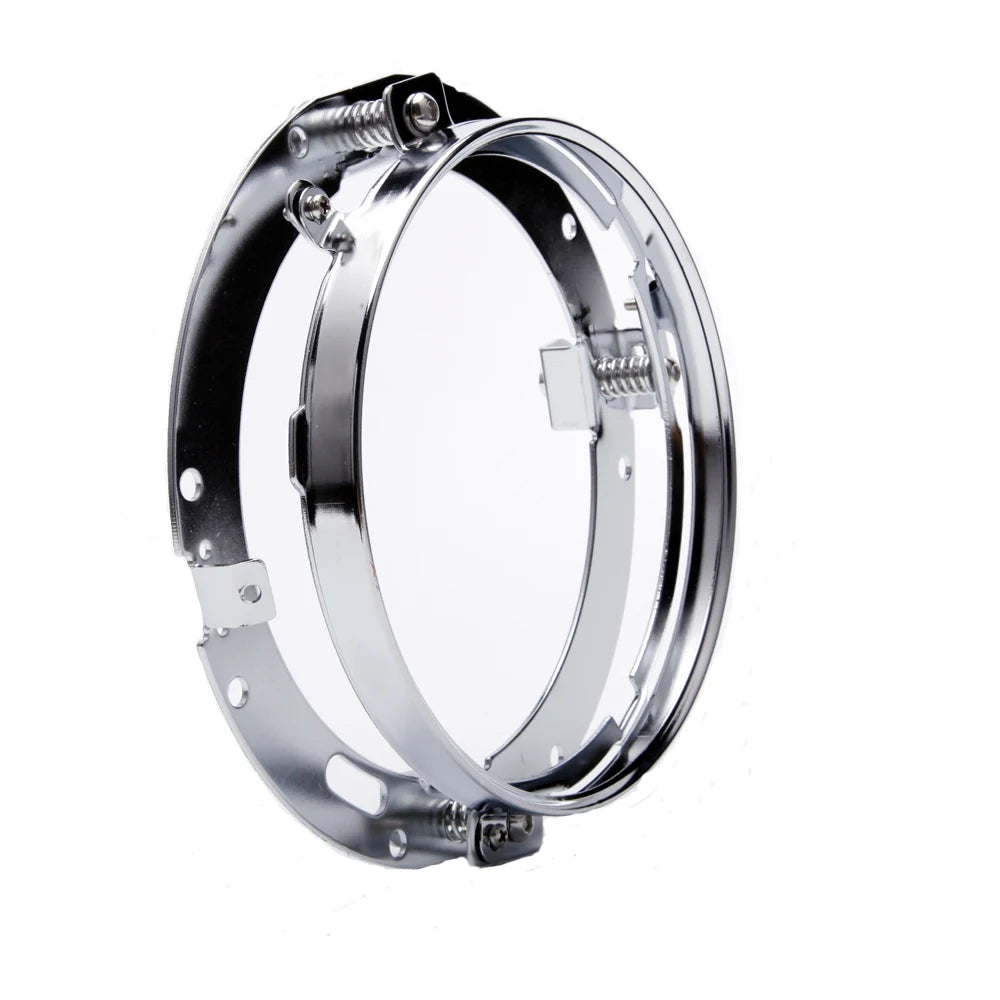 Black/Chrome Mounting Bracket Trim Ring for 7 Inch Round LED Headlight Headlamp Car Motorcycle Accessories