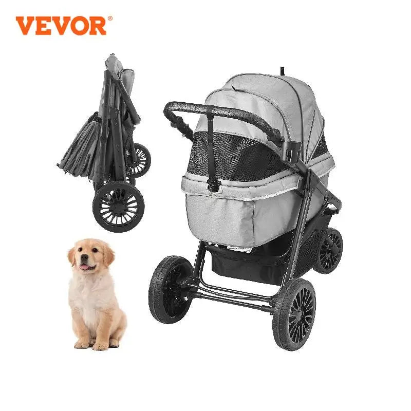 VEVOR Pet Stroller Carriers Lightweight Travel