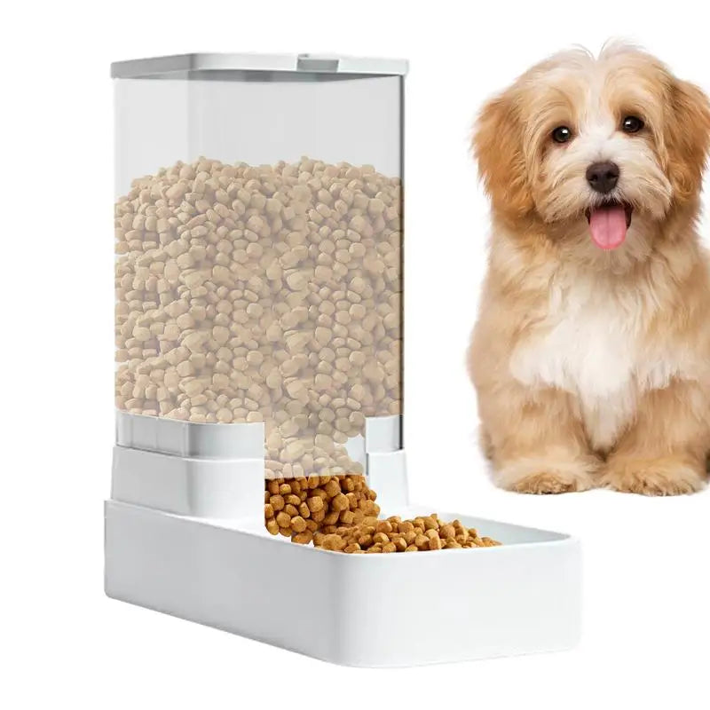 Cat Feeder Automatic Gravity Pet Feeder Bowl 3.8L Dog Cat