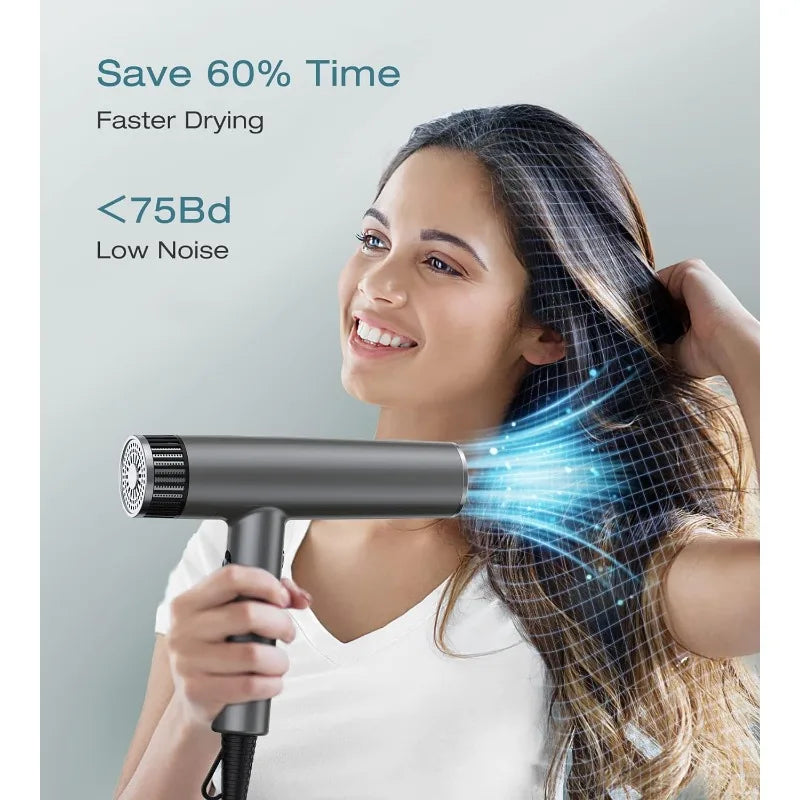 Blow Dryer, High-Speed Brushless Fast-Drying