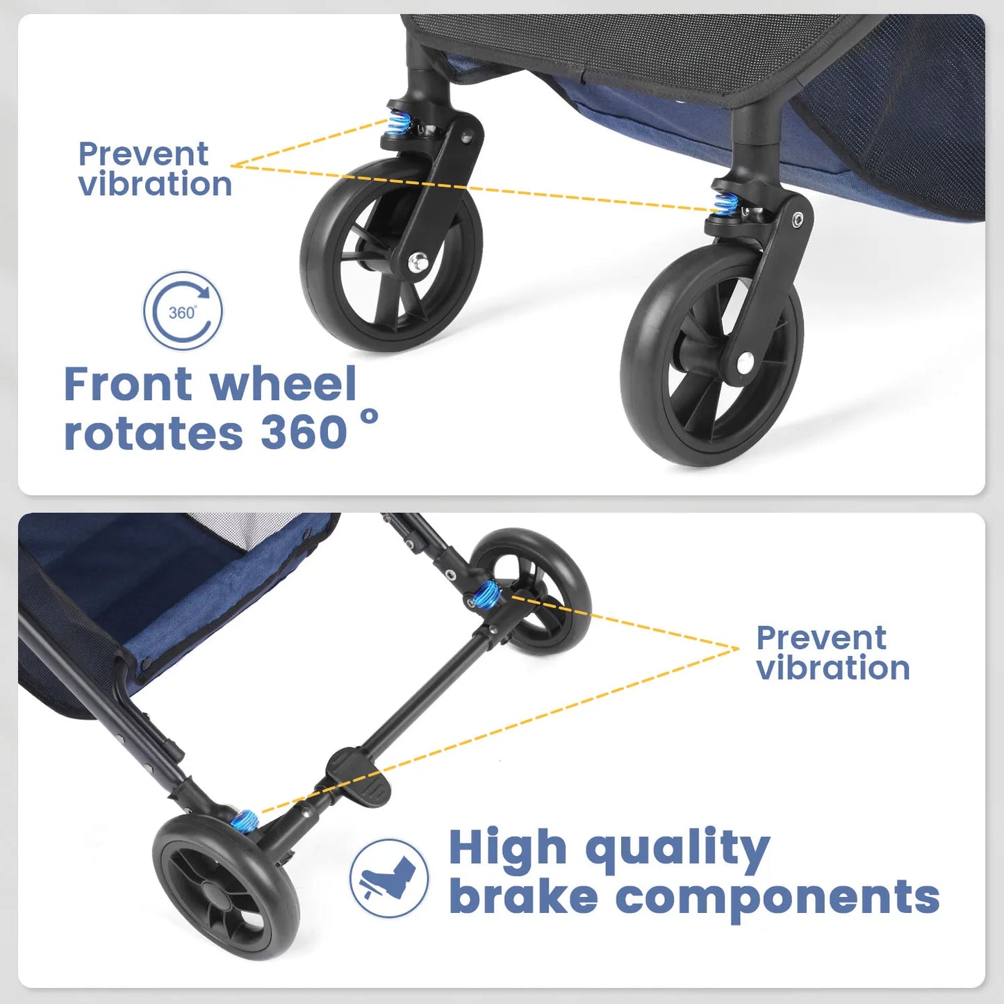 Dog/Cat/Pet Stroller folds pet trolley puppy