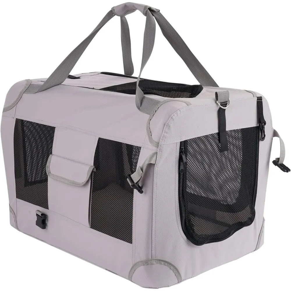 Carriers for Traveling/Indoor and Outdoor, Pet Crate Carrier