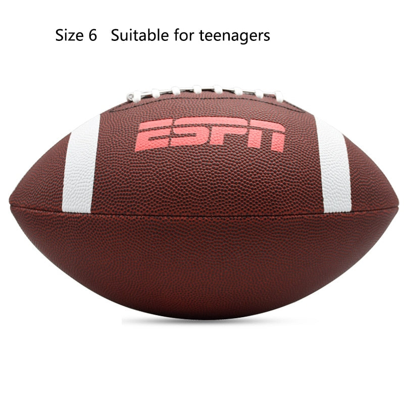 New American football soccer rugby association football footy ball Standard size 9 Sports football for men women children