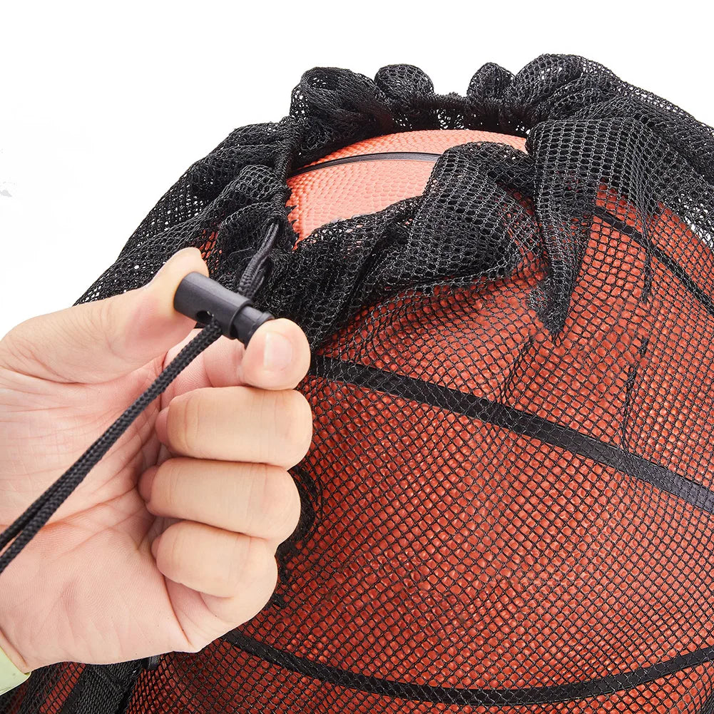 1pc Sports Mesh Storage Balls Bag Large Capacity Basketball Football Swimming Volleyball Storage Supplies Net Bag Accessories