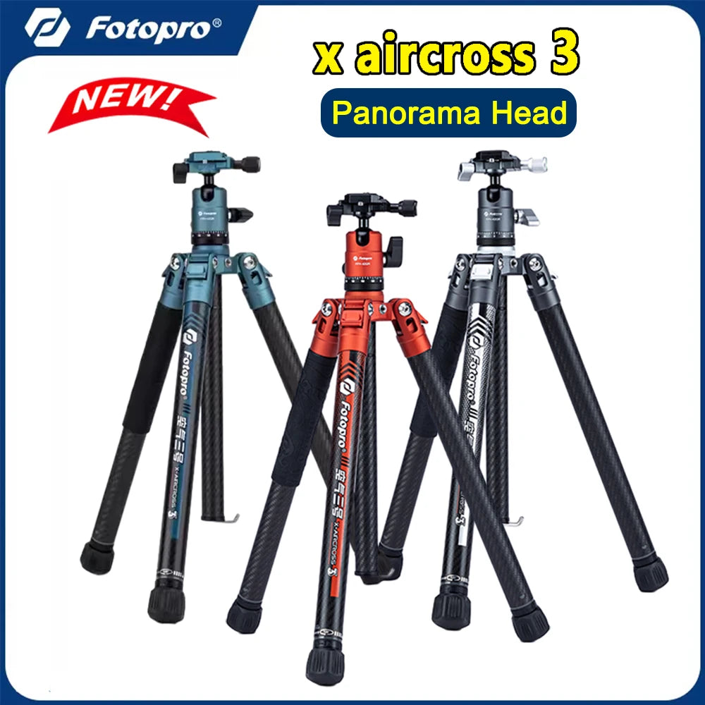 Fotopro X-Aircross 3 Carbon fiber Extendable Tripod Lightweight