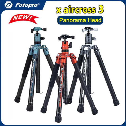 Fotopro X-Aircross 3 Carbon fiber Extendable Tripod Lightweight