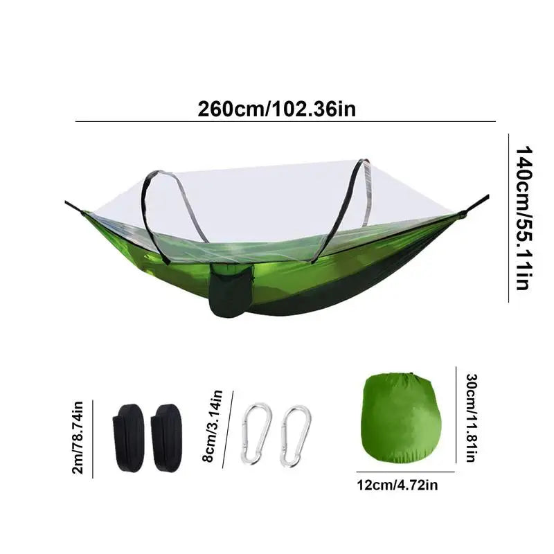 Tent Hammock Camping Hammock With Net Essential Camping Gear For Outdoor Adventures High Load-Bearing 2 Adjustable