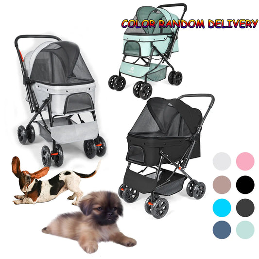 Pet Stroller Dog Cat Puppy Pram Pushchair