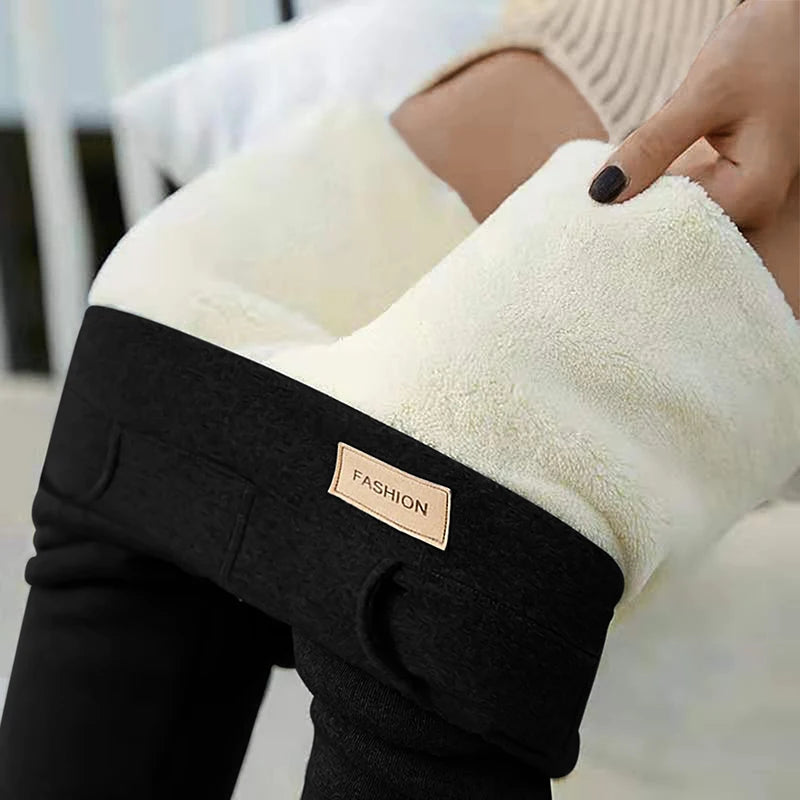 Women Lamb Cashmere Leggings Winter