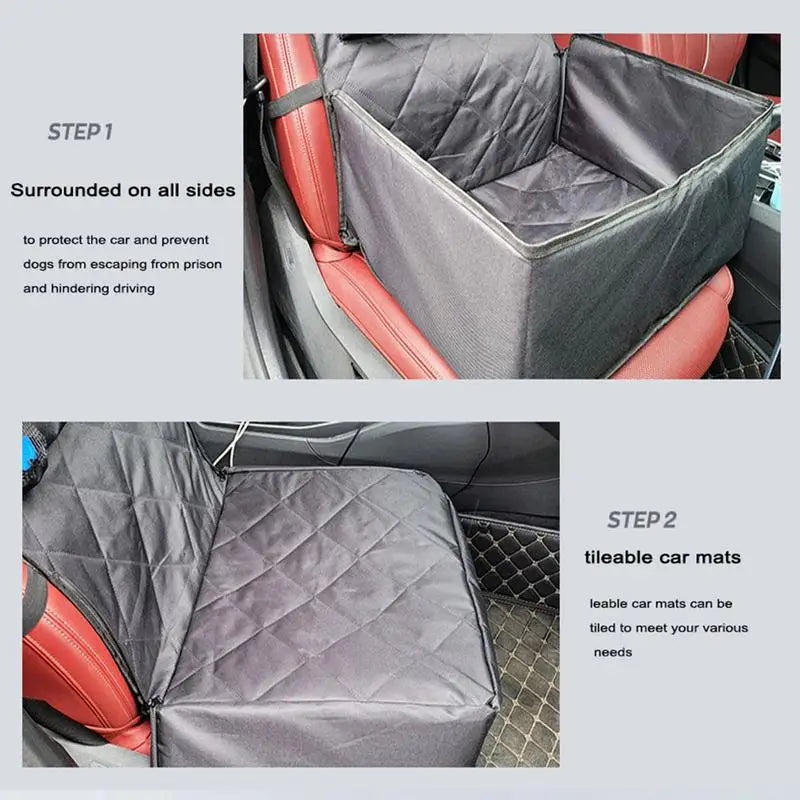 Pet Seat Carrier Bag With Detachable Cushion Pockets