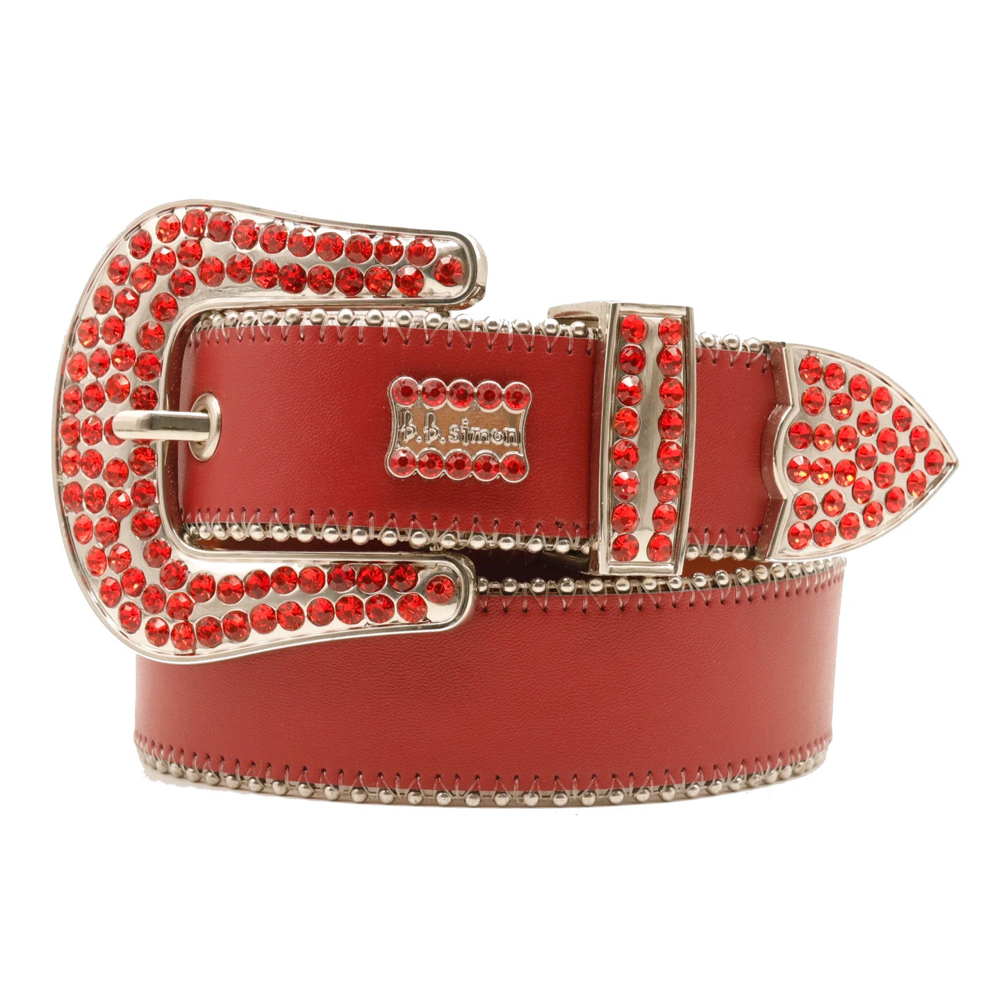 Rhinestones Western Belts Studded Men Women