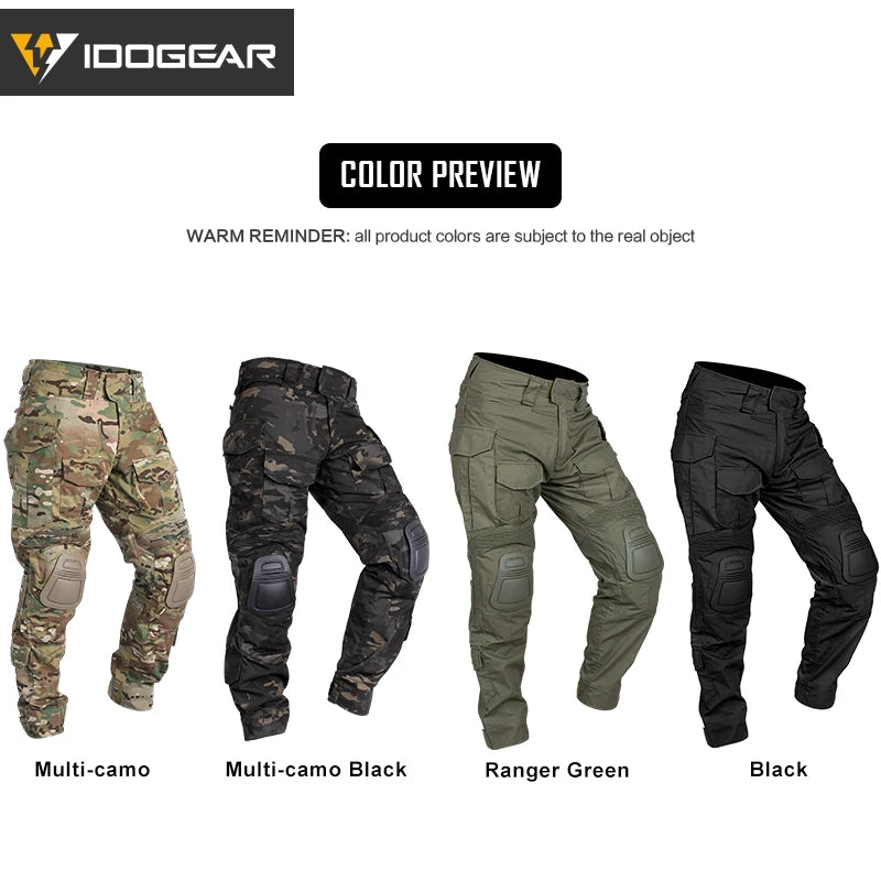 IDOGEAR G3 Combat Pants with Knee Pads