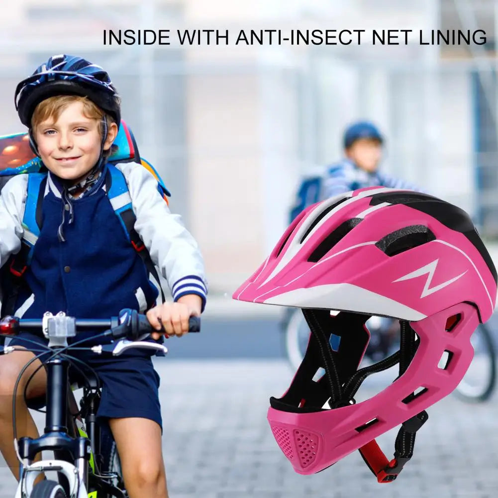 Integrally-molded Cycling Helmet for Kids Children MTB Mountain Road Bicycle Helmet Adjustable Bike Helmet for Road/Mountain/BMX