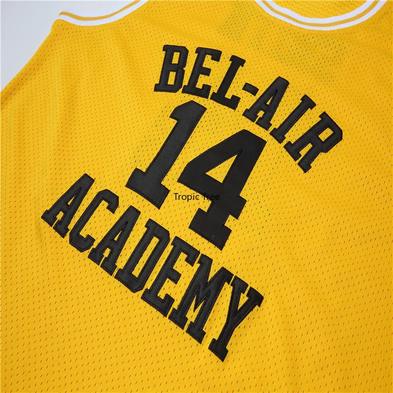 Will Smith Basketball Jersey 14 Bel Air Academy 25 Carlton Banks Jersey Movie Cosplay Clothing Stitched Men's Sport Shirt S-XXXL