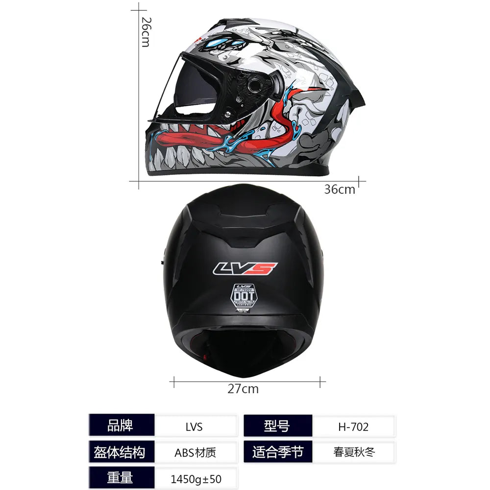 Motorcycle Helmet Carbon Fiber Wear-Resistant Biker Helmet Breathable Motocross Kask Anti-Fall Head Protection Full Face Helmets