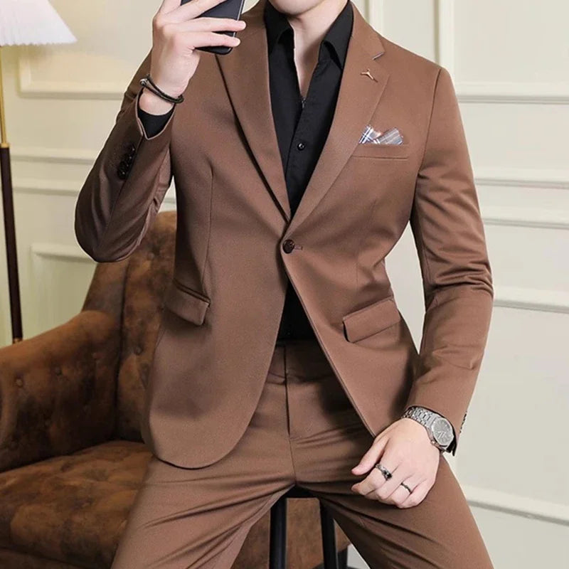 Men's Suit Jacket Vest Pants Fashion