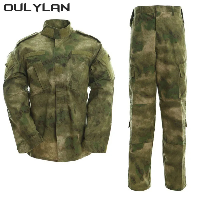 Oulylan Multi-Pocket Soft Shell Jackets Sharkskin Work Pant