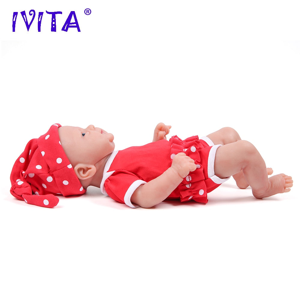 IVITA WG1512 14inch 1.65kg Full Body Silicone Bebe Reborn Doll &quot;coco&quot; Soft Dolls Realistic Girl Baby DIY Blank Toys for Children - DJVWellnessandPets