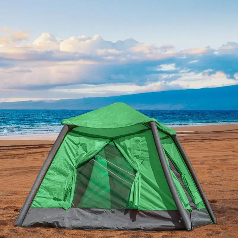 Inflatable Tent Automatic Quick Open Waterproof 4 People Camping Air Tent Folding Cube Tent Winter Summer Tourism Camping Awning