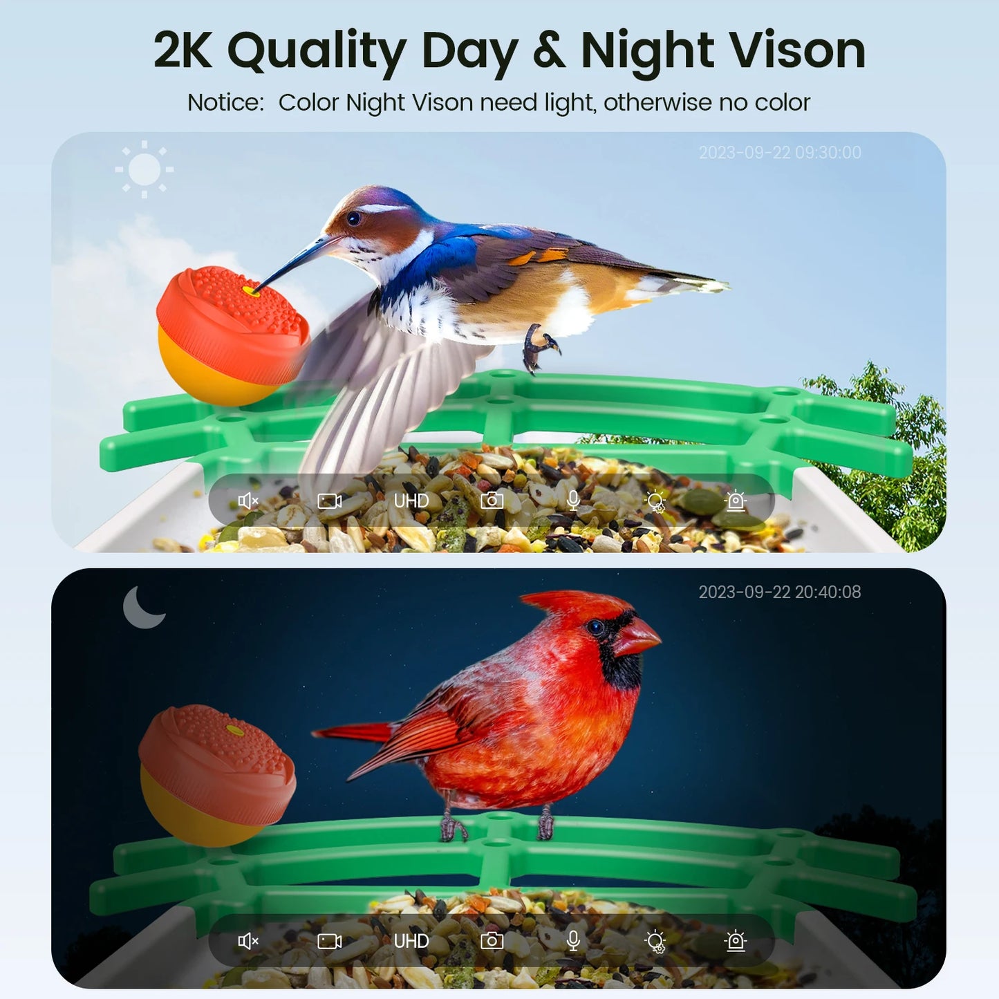 Dokoo Smart Bird Feeder Wireless Outdoor Bird Feeder