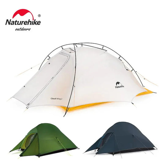 Naturehike Upgraded Cloud Up 2 Ultralight Tent Free Standing 20D Fabric Camping Tents For 2 Person With free Mat NH17T001-T