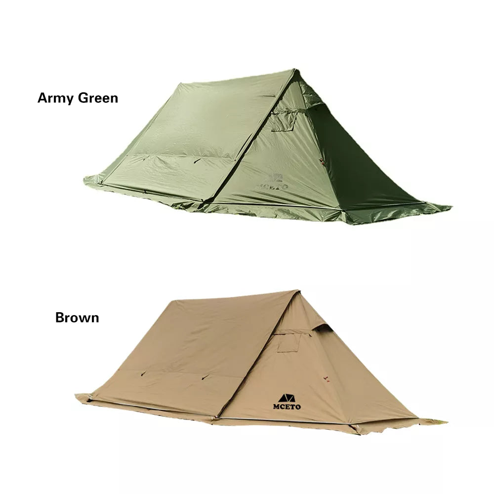 Outdoor Windproof Camp Tent with Stove Jack 4 Season Tent Sun Shelter for Family Camping Hunting Fishing Hiking