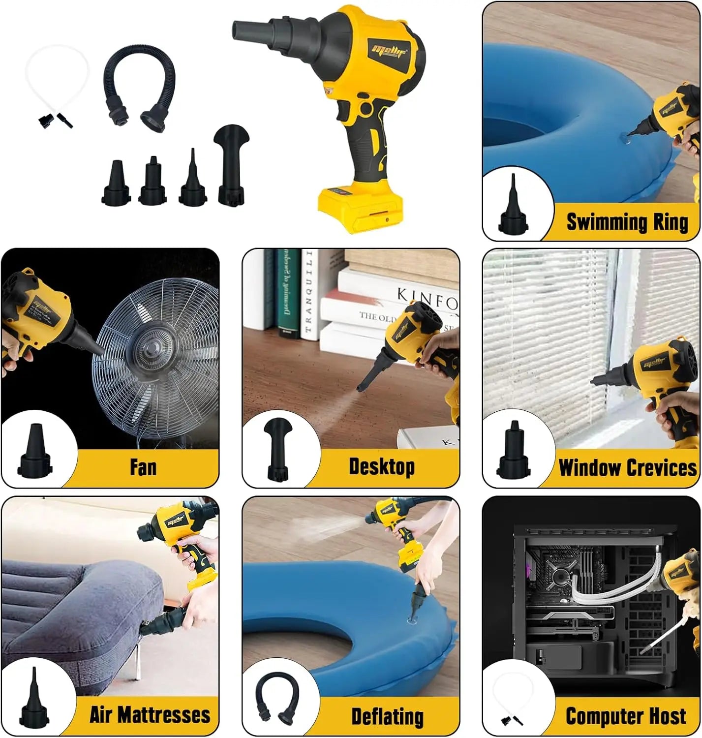 Cordless Air Pump Air Duster for Dewalt 20V