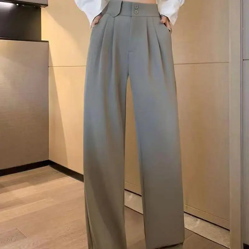 Wide Straight Leg Women's Dress Casual Pants