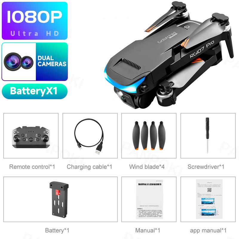 2023 NEW RG107 Pro Drone Profesional Obstacle Avoidance 4K HD Dual Camera WIFI for drone Remote Control Quadcopter RC Drone - DJVWellnessandPets