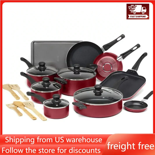 Easy Clean Nonstick Cookware Set, Dishwasher Safe