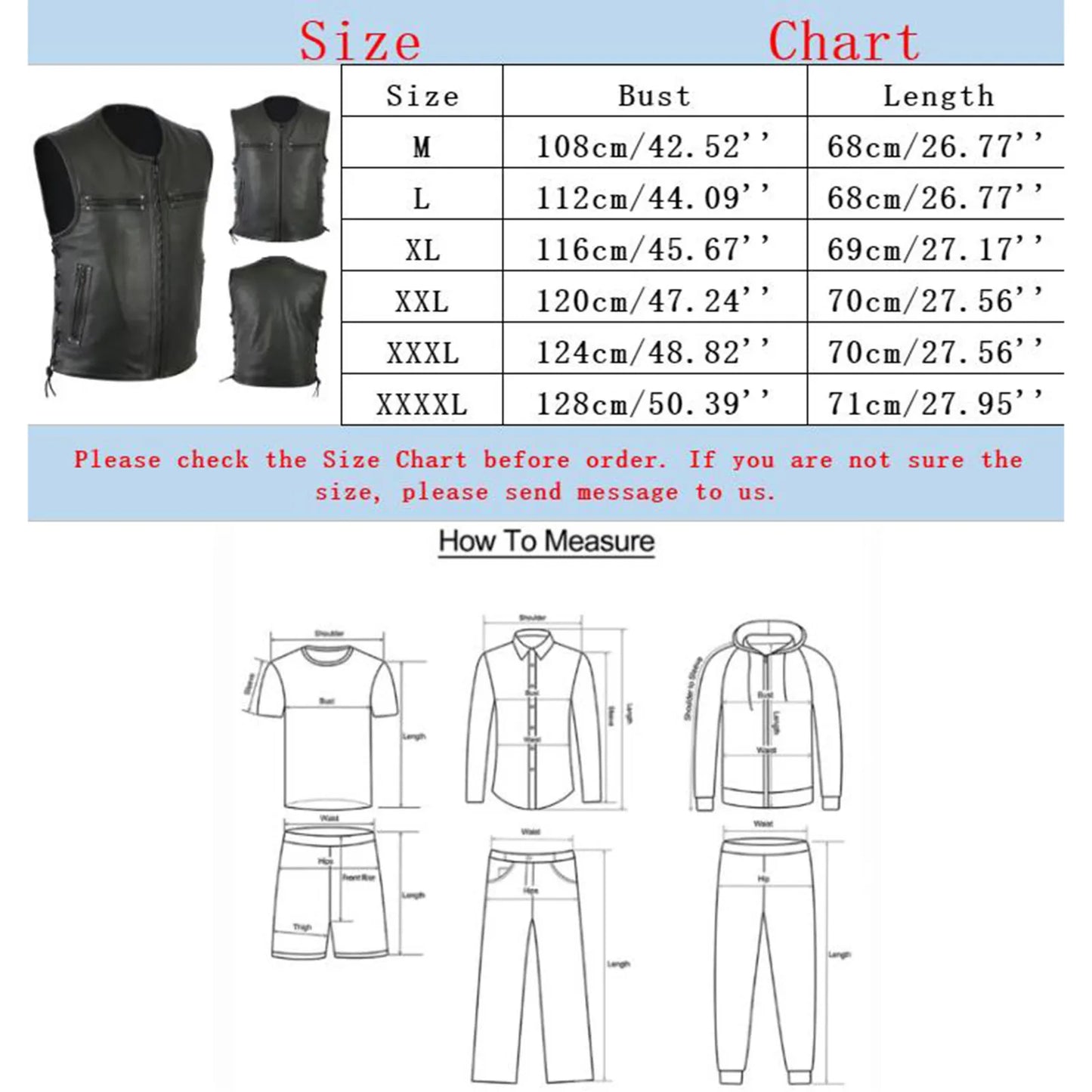 Men Fashion Motorcycle Biker Jackets Leather Vest