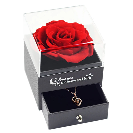 Eternal Rose Flower Jewelry Gift Box