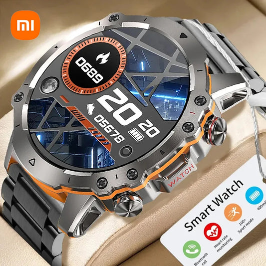 Xiaomi Health Heart Rate Monitor Smartwatch Men Outdoor Sports 360 AMOLED HD Screen Smart Watch Bluetooth Calling Clock Women