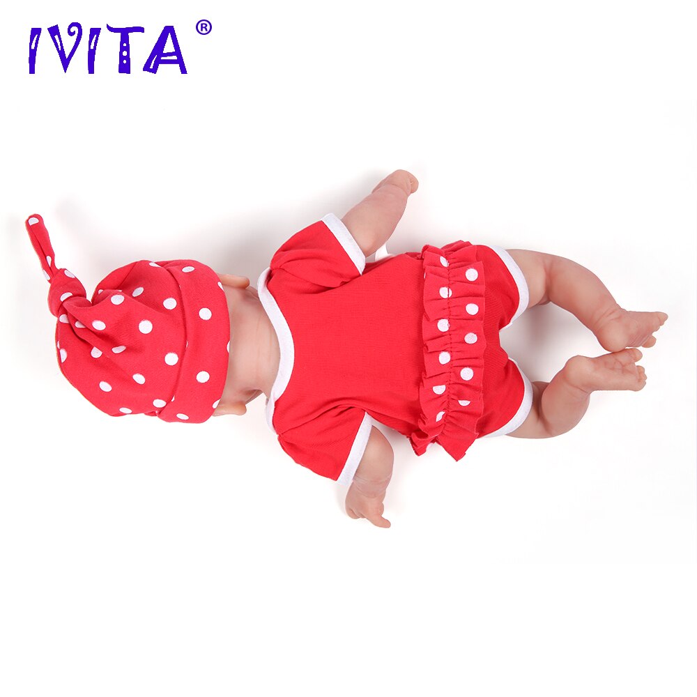 IVITA WG1512 14inch 1.65kg Full Body Silicone Bebe Reborn Doll &quot;coco&quot; Soft Dolls Realistic Girl Baby DIY Blank Toys for Children - DJVWellnessandPets