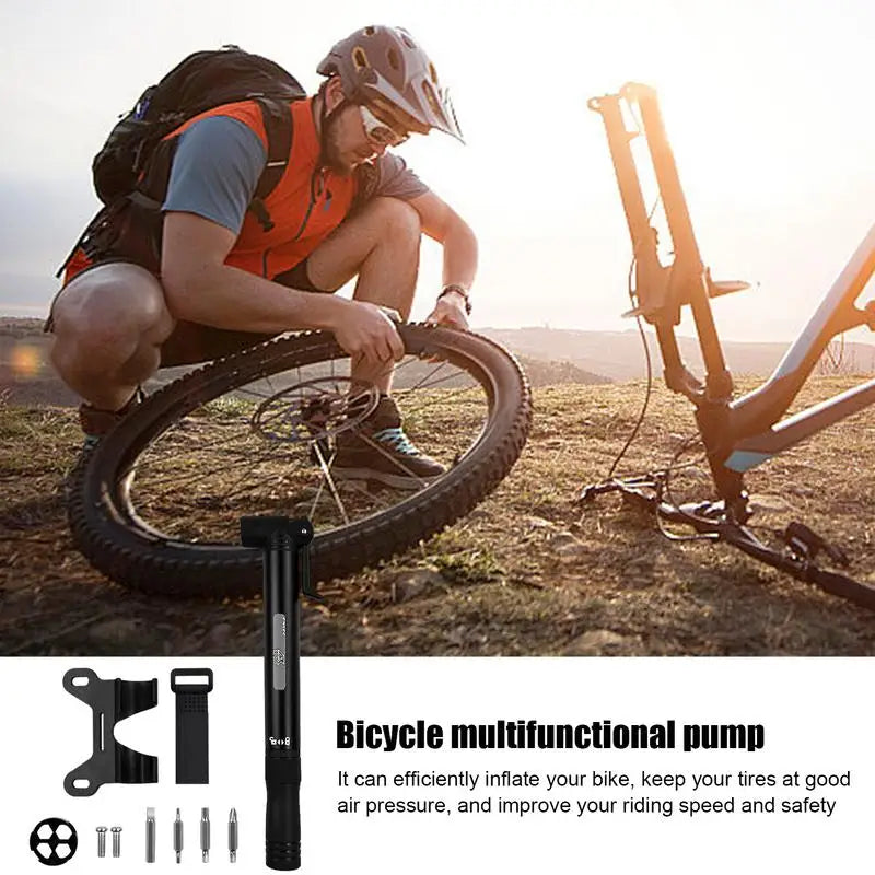 Bike Pump Portable Tire Air