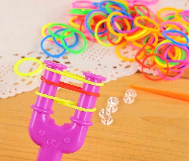 24 Grids Colorful Loom Bands Set Candy Color Bracelet Making Kit DIY Rubber Band Woven Bracelet Kit Girls Craft Toys Gifts