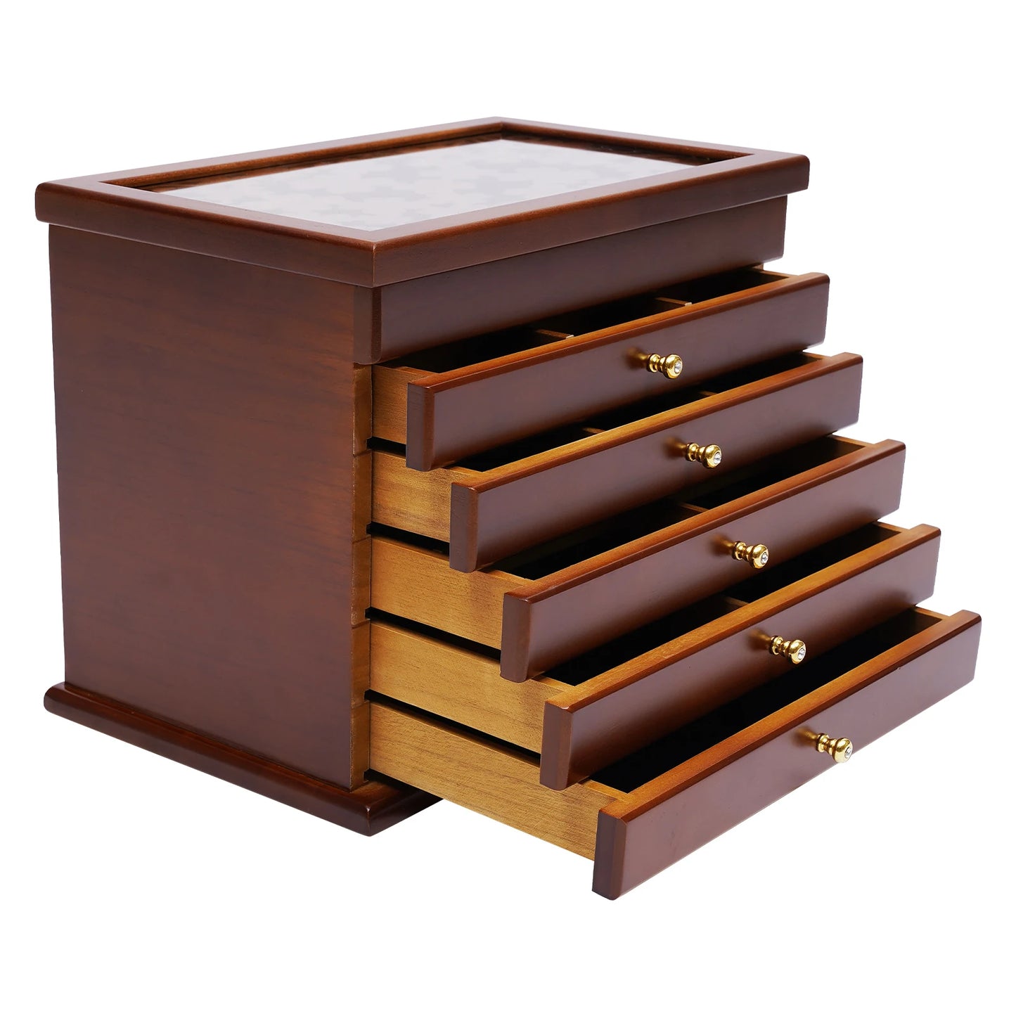 Elegant Storage 6 Drawers Jewelry Storage Box