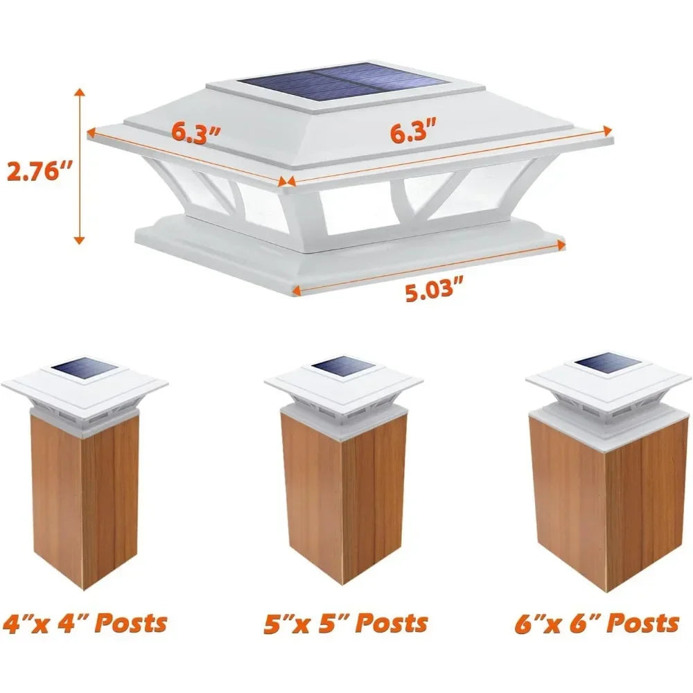 8 Pack Path Lights Solar Posts