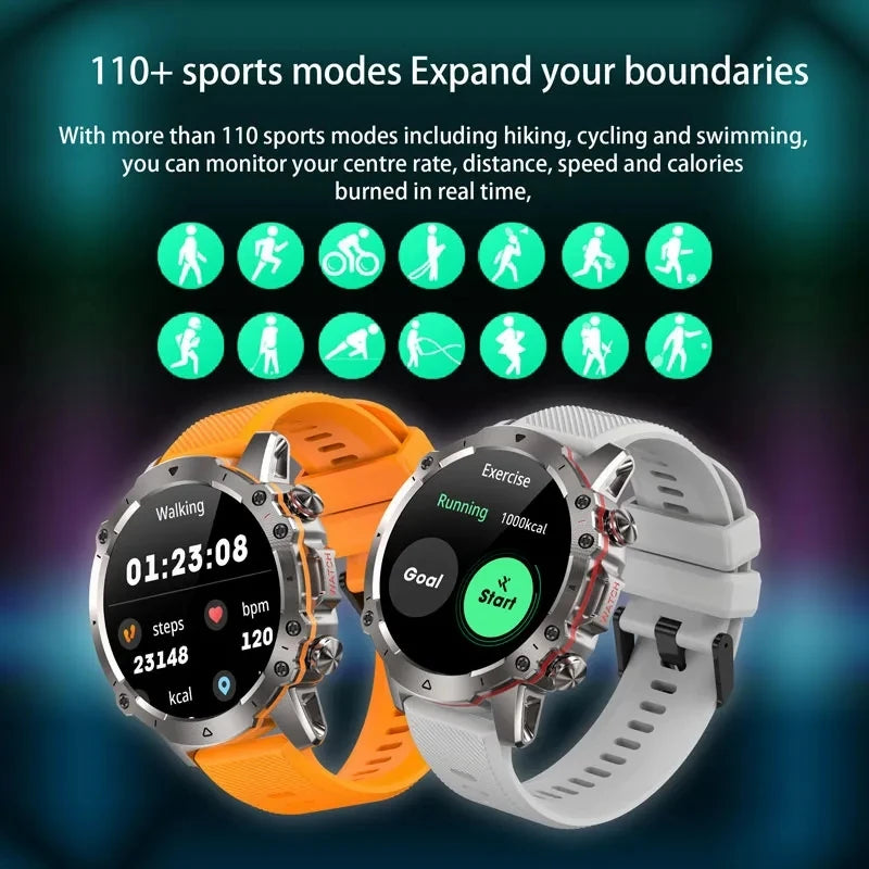 Xiaomi Health Heart Rate Monitor Smartwatch Men Outdoor Sports 360 AMOLED HD Screen Smart Watch Bluetooth Calling Clock Women