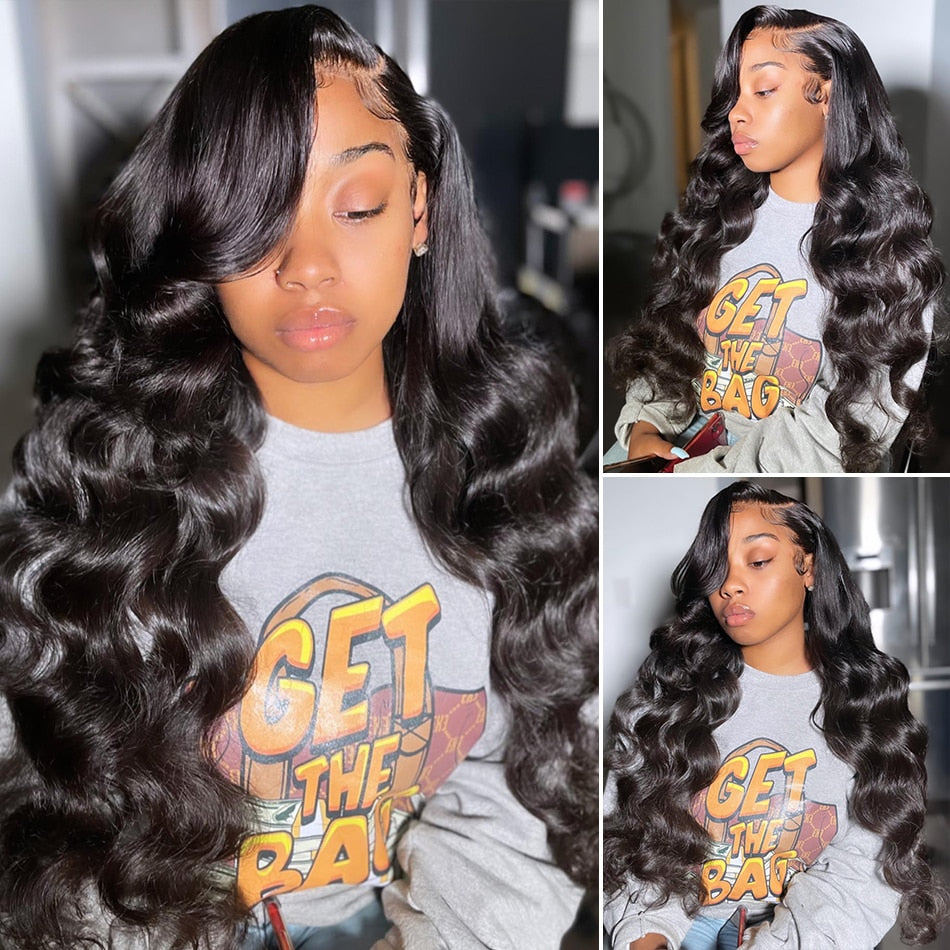 30inch Body Wave Lace Front Wig 13x4 /360 Lace Frontal Wig 4x4 Lace Closure Wig HD Lace Frontal Wigs For Women Human Hair 180% - DJVWellnessandPets