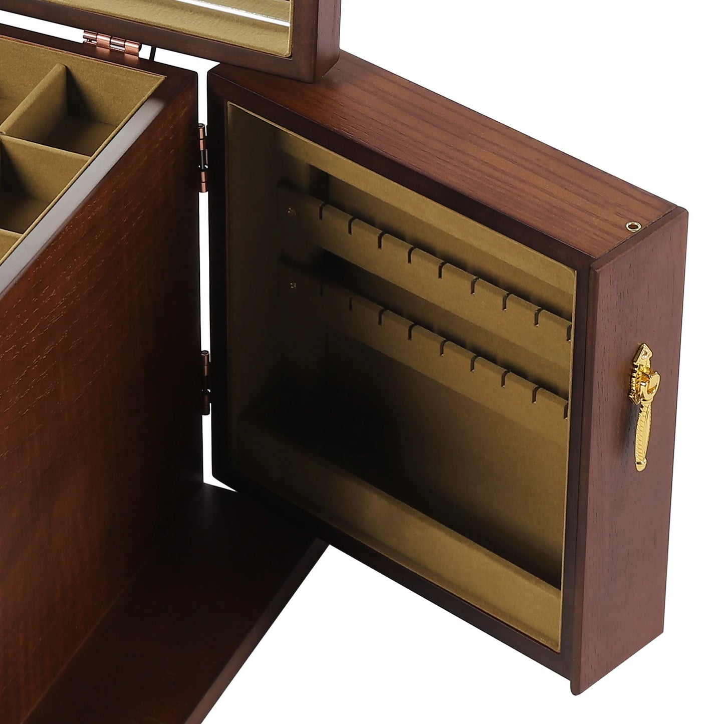 Wood Organizer with Combo Lock