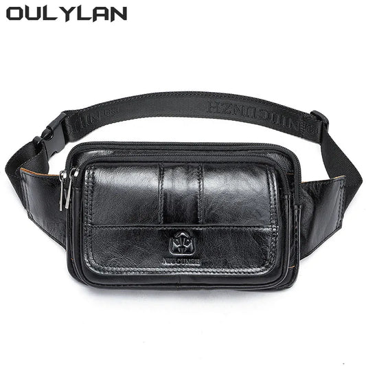 Luxury Brand Genuine leather Waist Bag