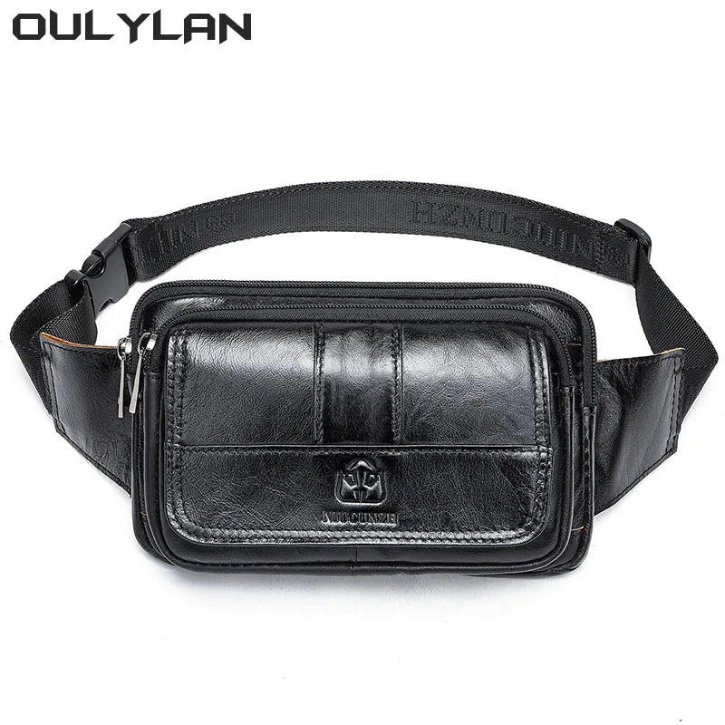 Luxury Brand Genuine leather Waist Bag