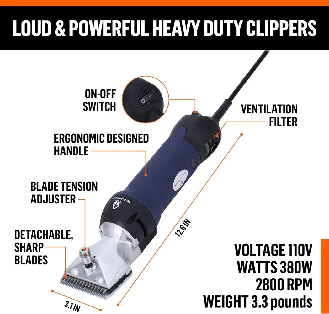 Professional Pet Grooming Clippers for Thick Coats