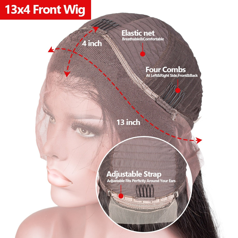 Curly Human Hair Wig 30 34 Inch Hd Transparent Loose Deep Wave Frontal Wig Water Wave Lace Front Wig Human Hair Wigs For Women - DJVWellnessandPets