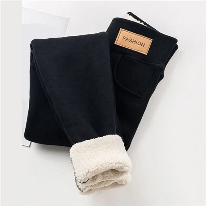 Women Lamb Cashmere Leggings Winter