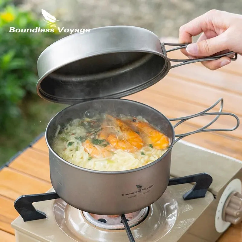 Boundless Voyage Titaniums Camping Cookware