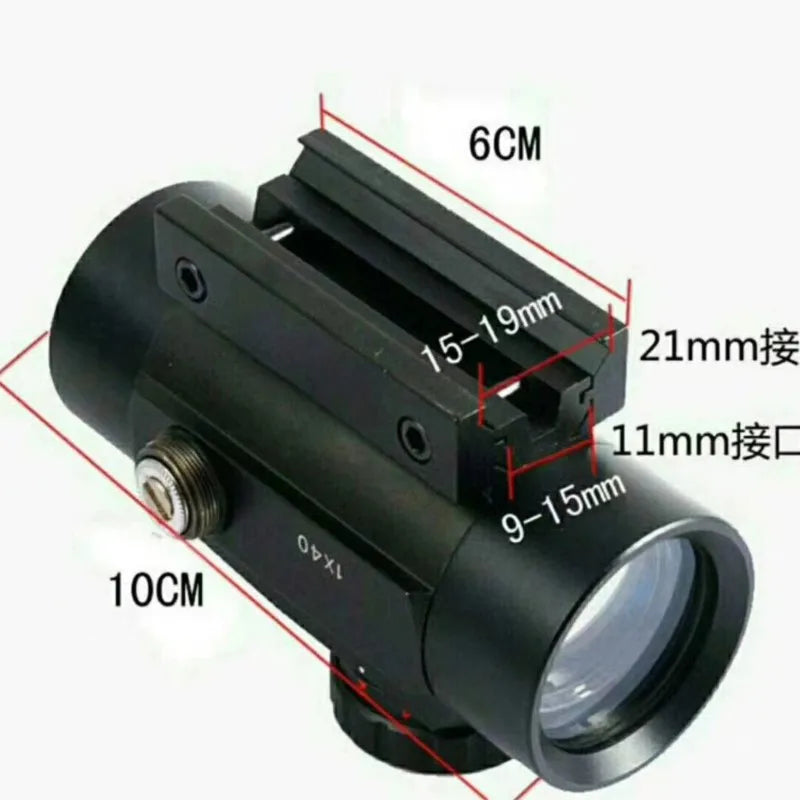 ZK40 1x40RD Single-Tube Telescope Calibrator Outdoor Travel Multi-Coated Light Precision Adjustable Focus Water Proof Telescope